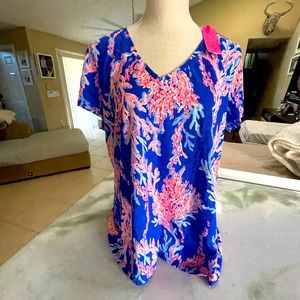 Lilly Pulitzer Etta V Neck Shirt